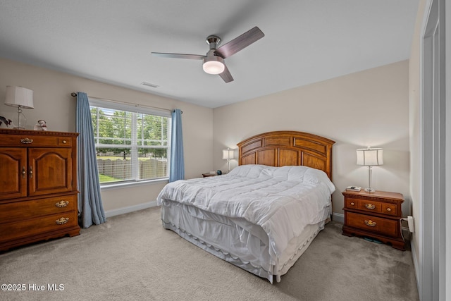 102 Bandon Dr, New Bern, NC 28562 - bedroom with light carpet and ceiling fan