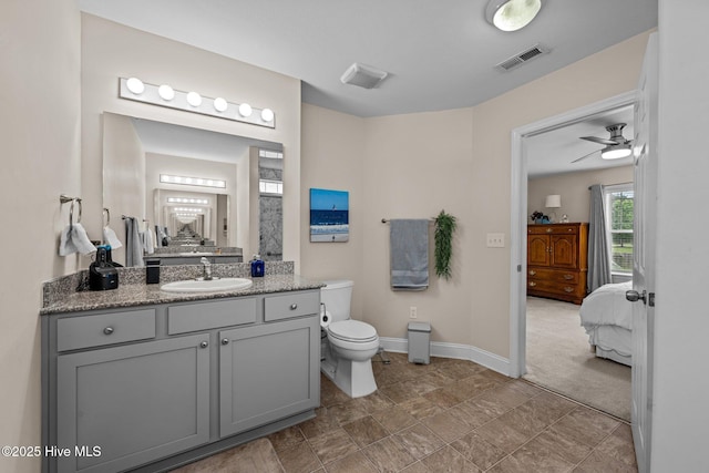 102 Bandon Dr, New Bern, NC 28562 - ensuite bathroom featuring vanity and a ceiling fan