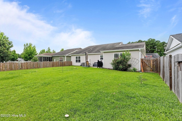 102 Bandon Dr, New Bern, NC 28562 - back of house featuring a fenced backyard and a gate
