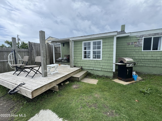 121 Cedar Point Blvd, Cedar Point, NC 28584 - rear view of property featuring a deck