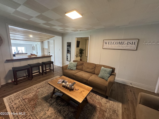 121 Cedar Point Blvd, Cedar Point, NC 28584 - living area featuring wood finished floors and baseboards