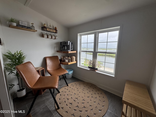 121 Cedar Point Blvd, Cedar Point, NC 28584 - sitting room with vaulted ceiling and baseboards