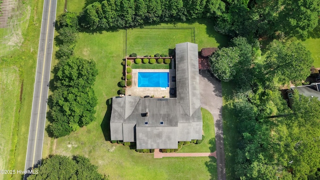 3509 Lakeview Trl, Kinston, NC 28504 - aerial view of a pool