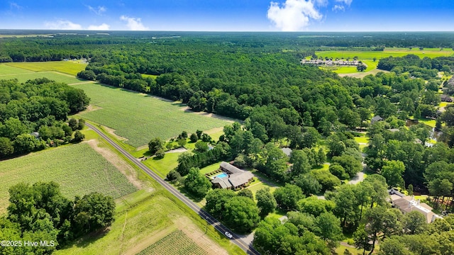 3509 Lakeview Trl, Kinston, NC 28504 - overview of rural landscape featuring large plots for crops