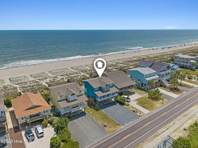 533 Ocean Blvd W, Holden Beach, NC 28462 - aerial perspective of suburban area featuring expansive coastline