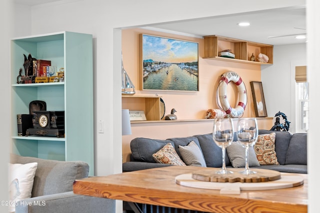 15 Coral Dr, Wrightsville Beach, NC 28480 - living room featuring recessed lighting