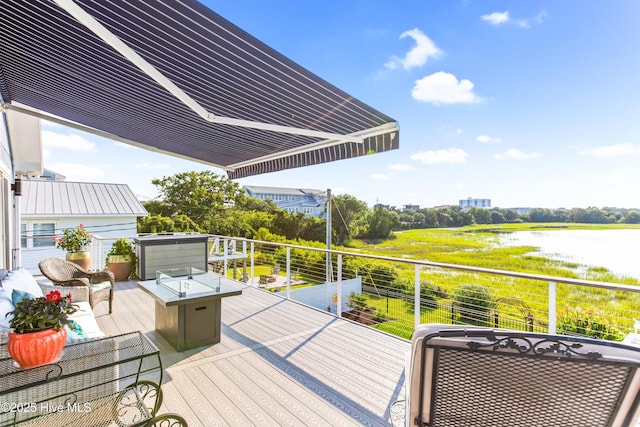15 Coral Dr, Wrightsville Beach, NC 28480 - deck with a water view