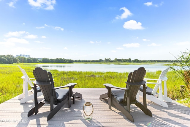 15 Coral Dr, Wrightsville Beach, NC 28480 - deck featuring a water view