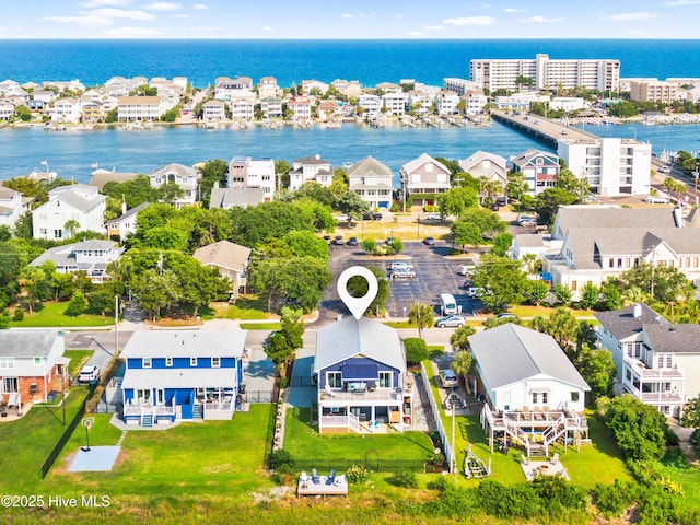 15 Coral Dr, Wrightsville Beach, NC 28480 - aerial perspective of suburban area featuring a large body of water