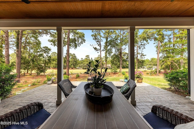 28 Kahkwa Trl, Pinehurst, NC 28374 - view of patio featuring view of scattered trees