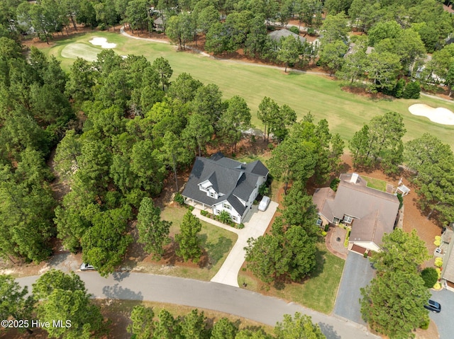 28 Kahkwa Trl, Pinehurst, NC 28374 - aerial view of property and surrounding area with a golf course
