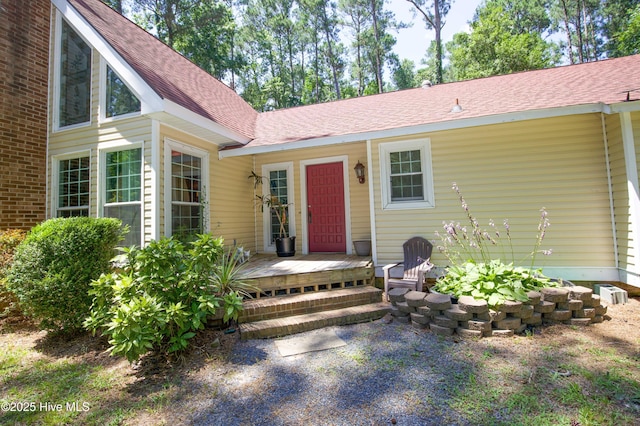 457 Loblolly Dr, Vass, NC 28394 - property entrance with roof with shingles