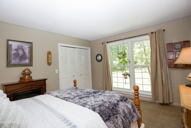 457 Loblolly Dr, Vass, NC 28394 - bedroom featuring light colored carpet and a closet