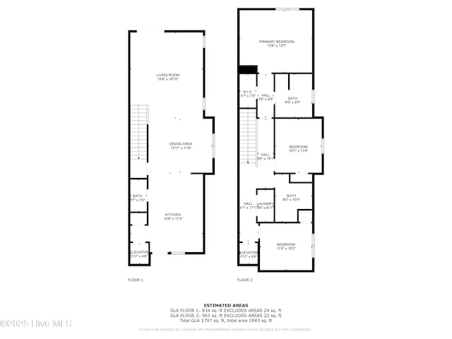207 Spartanburg Ave Unit 1 & 2, Carolina Beach, NC 28428 - view of room layout