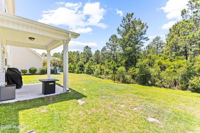 2526 Longleaf Pine Cir, Leland, NC 28451 - view of grassy yard featuring a patio