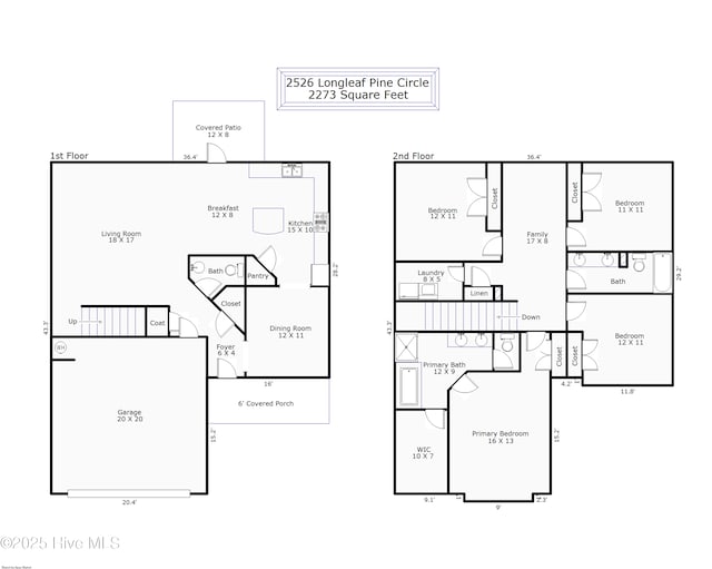 2526 Longleaf Pine Cir, Leland, NC 28451 - view of room layout