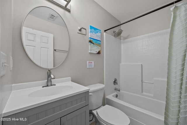 8202 5th Ave, North Topsail Beach, NC 28460 - bathroom featuring shower / bathtub combination with curtain and vanity