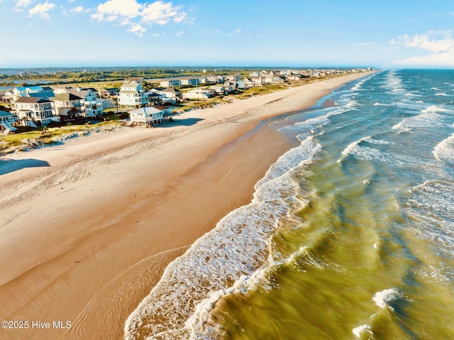 8202 5th Ave, North Topsail Beach, NC 28460 - aerial view of waterfront with a beach
