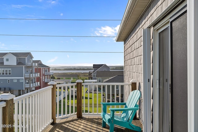 8202 5th Ave, North Topsail Beach, NC 28460 - balcony with a residential view
