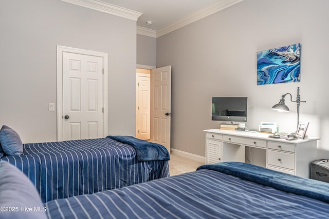 56 Kilbride Dr, Pinehurst, NC 28374 - bedroom with light carpet and ornamental molding