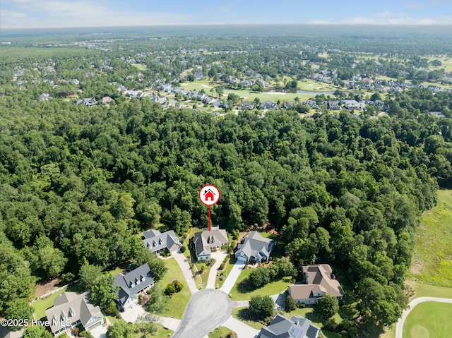 2675 Four Oak Rd, Southport, NC 28461 - aerial view of property's location with nearby suburban area and a forest