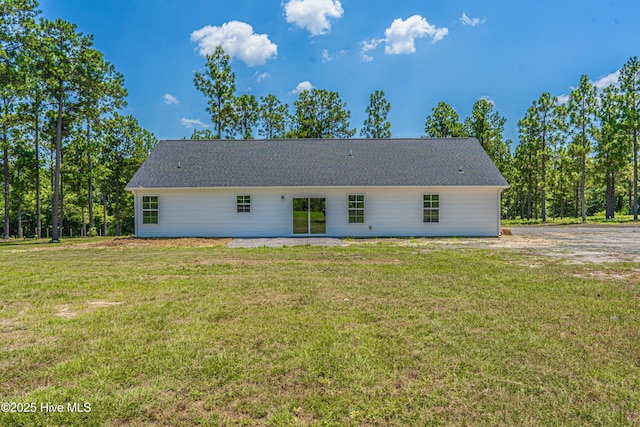 481 Peggy Mill Rd, Hamlet, NC 28345 - back of property featuring a yard