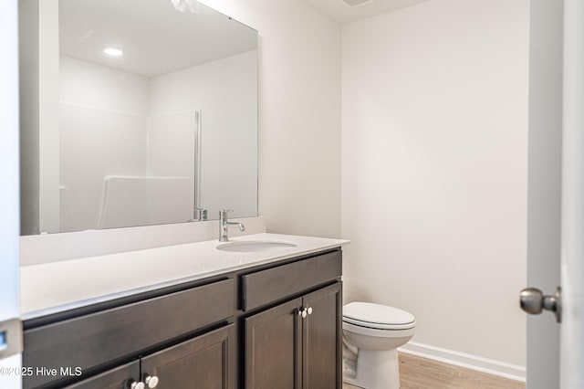 481 Peggy Mill Rd, Hamlet, NC 28345 - bathroom featuring wood finished floors and vanity