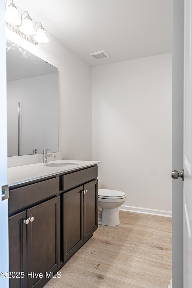 481 Peggy Mill Rd, Hamlet, NC 28345 - bathroom with vanity and wood finished floors