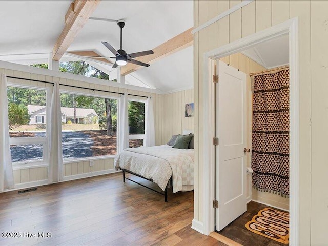 2670 Longleaf Dr SW, Pinehurst, NC 28374 - bedroom featuring wood finished floors, multiple windows, and a ceiling fan