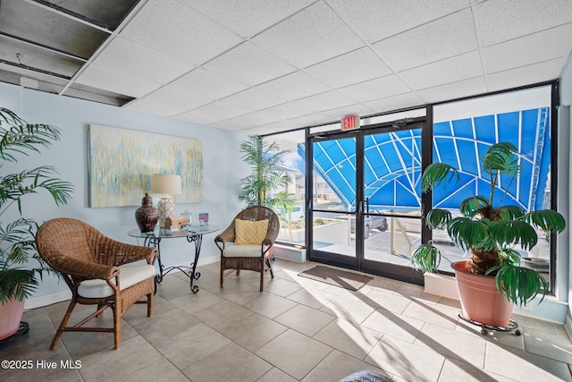 901 Lake Park Blvd S Unit 201, Carolina Beach, NC 28428 - community lobby featuring floor to ceiling windows and a drop ceiling