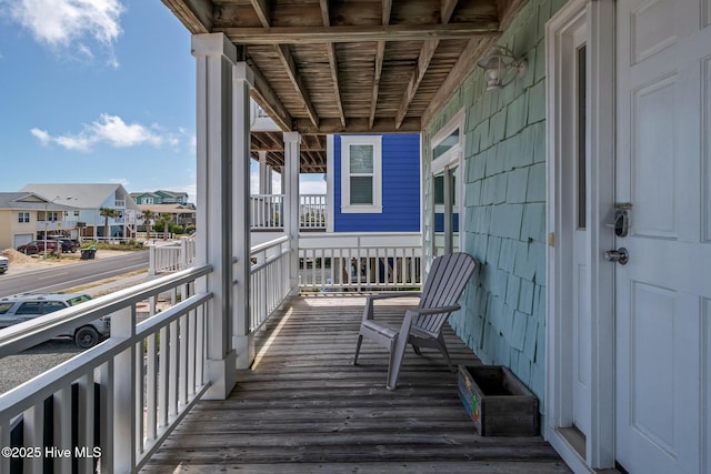 982 Ocean Blvd W, Holden Beach, NC 28462 - balcony featuring a residential view