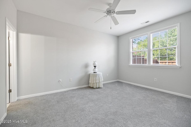 826 Shelton Ct, Wilmington, NC 28412 - spare room with carpet flooring and ceiling fan
