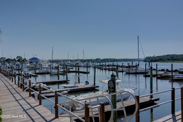 400 Virginia Ave Unit 203B, Carolina Beach, NC 28428 - dock area with a water view and view of marina
