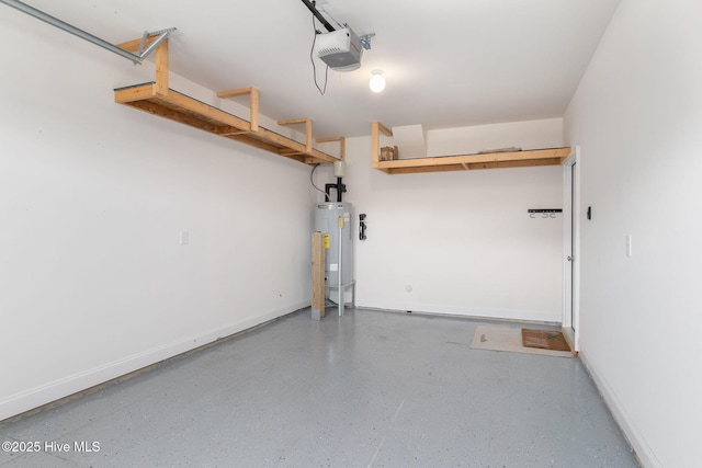 107 Pasture Ln Unit B, Swansboro, NC 28584 - garage featuring water heater and a garage door opener