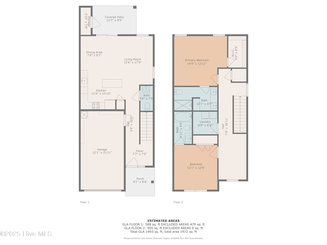 107 Pasture Ln Unit B, Swansboro, NC 28584 - view of home floor plan