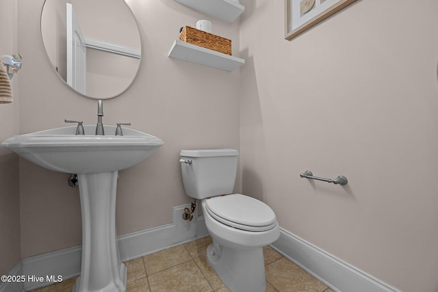 106 Blue Heron Cir, Sneads Ferry, NC 28460 - half bathroom with toilet and tile patterned flooring