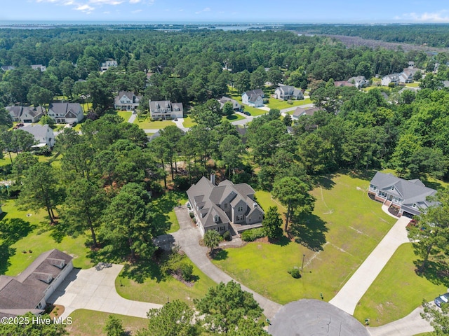 106 Blue Heron Cir, Sneads Ferry, NC 28460 - aerial perspective of suburban area featuring a forest