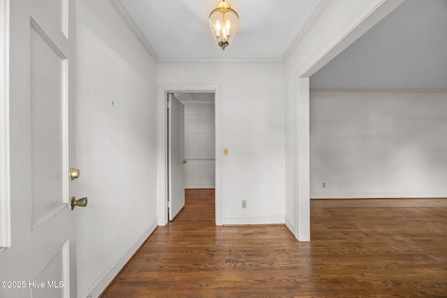 1902 York St, Kinston, NC 28504 - foyer entrance with wood finished floors, crown molding, and a chandelier