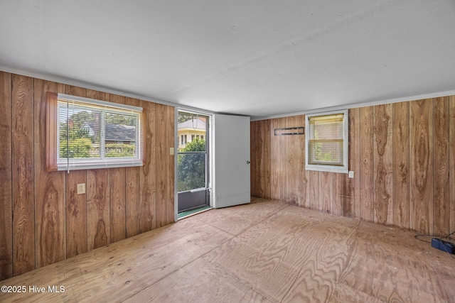 1902 York St, Kinston, NC 28504 - unfurnished room with wood walls
