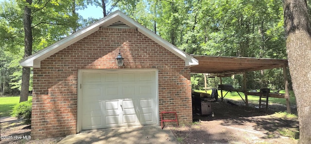 3129 Lake Pointe Trl, Rocky Mount, NC 27804 - garage with a garage and driveway