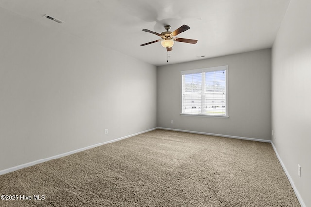 231 Glenhaven Ln, Jacksonville, NC 28546 - carpeted spare room with a ceiling fan and baseboards