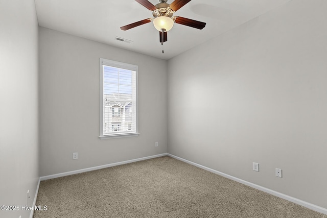 231 Glenhaven Ln, Jacksonville, NC 28546 - carpeted empty room featuring baseboards and ceiling fan