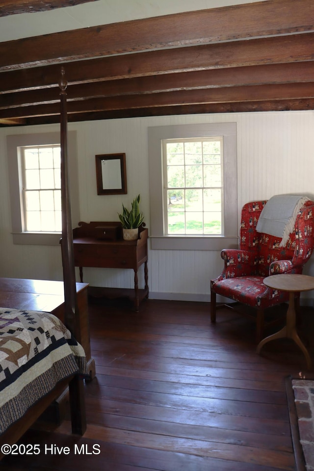 212 Carteret St, Bath, NC 27808 - bedroom with dark wood-style flooring