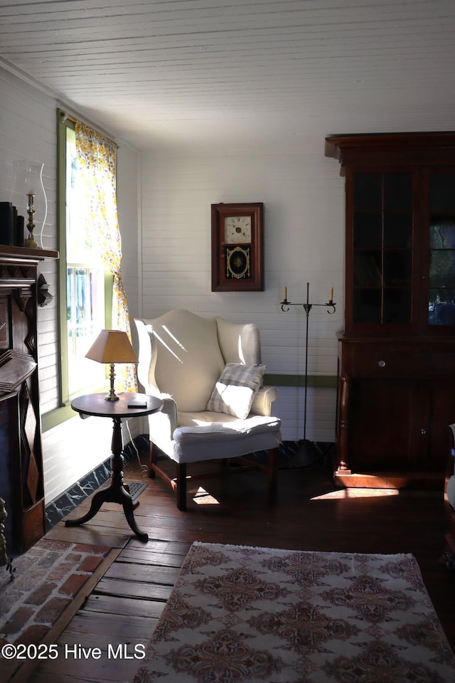 212 Carteret St, Bath, NC 27808 - living area with hardwood / wood-style floors