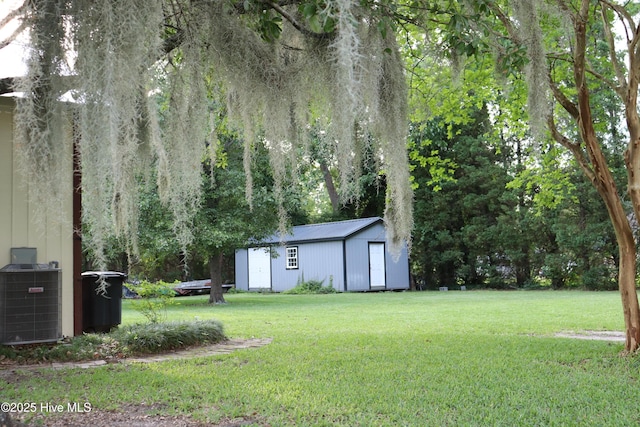 212 Carteret St, Bath, NC 27808 - view of green lawn with a shed