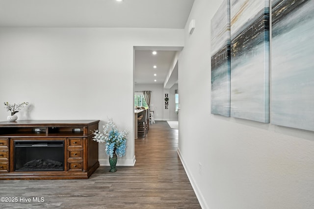 129 Glenmoor Path, Moyock, NC 27958 - hall with wood finished floors and recessed lighting