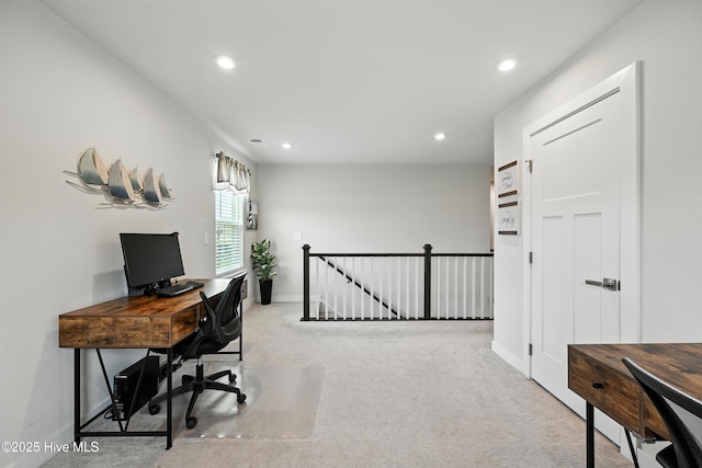 129 Glenmoor Path, Moyock, NC 27958 - office with recessed lighting and carpet