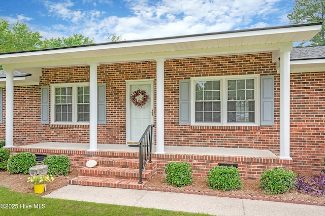 2704 Forrest Dr, Kinston, NC 28504 - doorway to property featuring brick siding