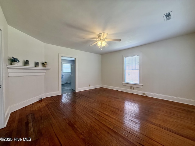 603 E 8th St, Washington, NC 27889 - unfurnished room featuring wood-type flooring and a ceiling fan