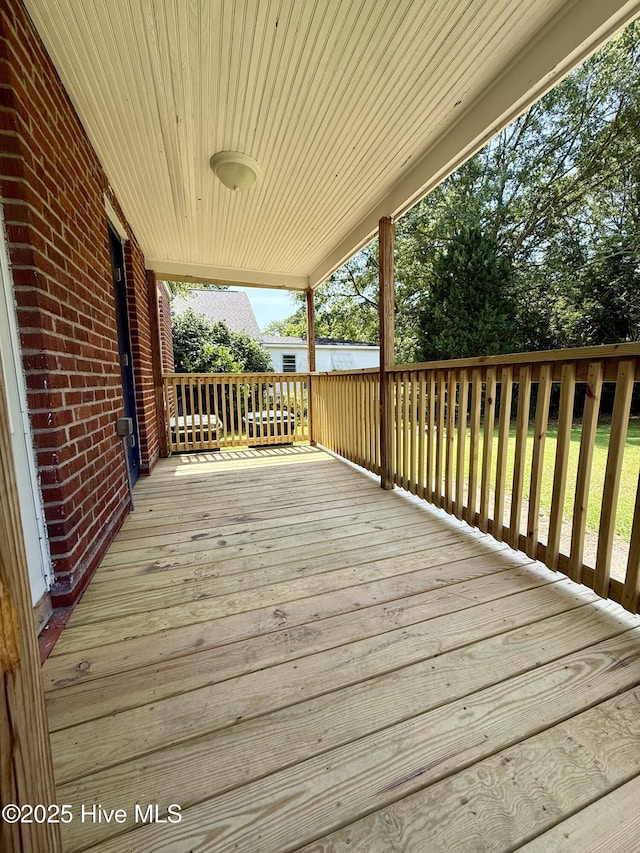 603 E 8th St, Washington, NC 27889 - view of wooden deck